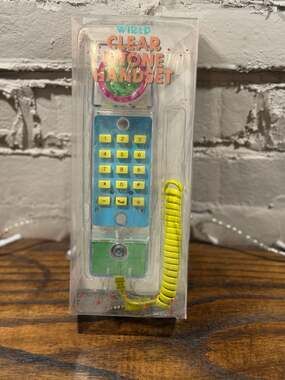 Y2K Vivitar Wired Clear Phone Handset Target Bullseye Playground Edition